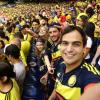 Sebastián Eslava, Karen Juliao, Pedro Palacio y Alejandro Palacio se gozaron el encuentro Colombia Vs. Bolivia