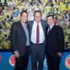 Javier Fernández junto al Presidente de la Federación Colombiana de Fútbol, Ramón Jesurún y a Javier Hernández Bonnet.